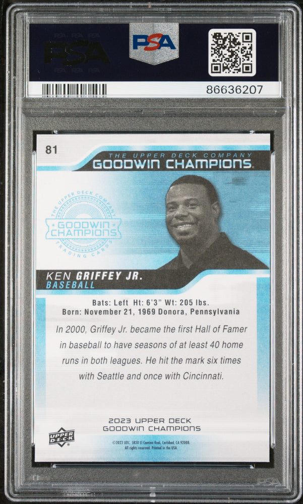 2023 UPPER DECK GOODWIN CHAMPIONS KEN GRIFFEY JR.  #81 - PSA 10 (Online Order Only)
