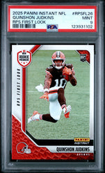 Graded 2025 Panini Instant Quinshon Judkins #RPSFL26 RPS First Look Rookie RC Football Card PSA 9 Mint (ONLINE ORDER ONLY)