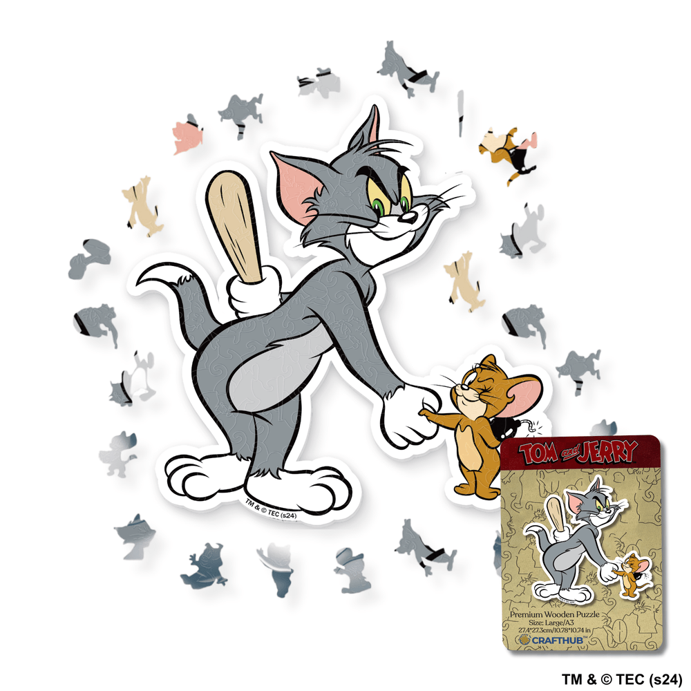 Tom & Jerry Wooden Jigsaw Puzzles (Online Order Only)