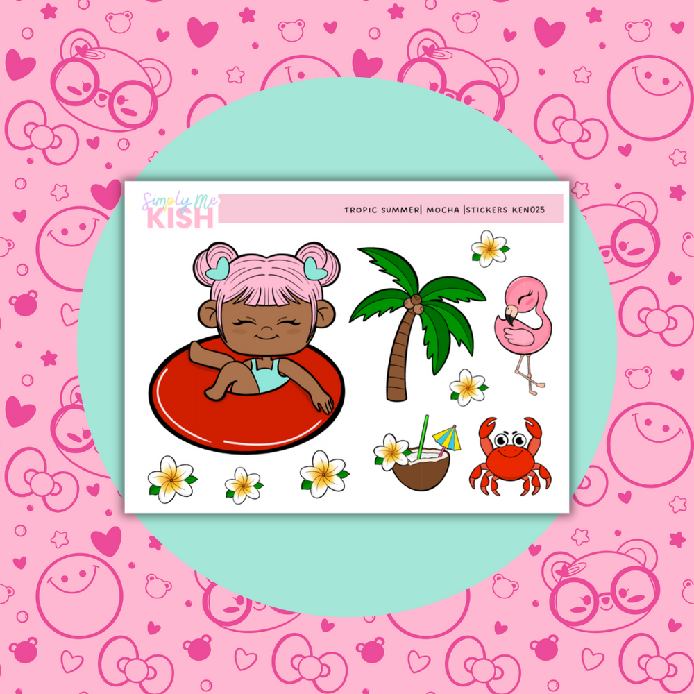 Tropic Summer| Decorative Stickers (ONLINE ORDER ONLY)