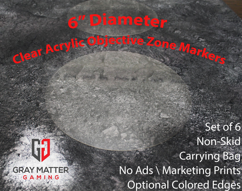 6" Objective Markers - Acrylic (Online Order Only)