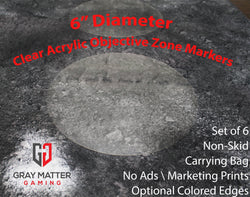 6" Objective Markers - Acrylic (Online Order Only)