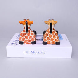 Handmade Wood-Carved Giraffe Cellphone Stand (ONLINE ORDER ONLY)
