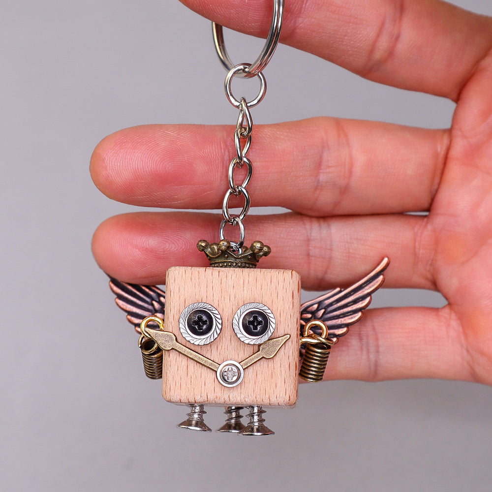 DIY Timberbot Kit – Build 2 Wooden Robots, Make Keychains & Necklaces (ONLINE ORDER ONLY)