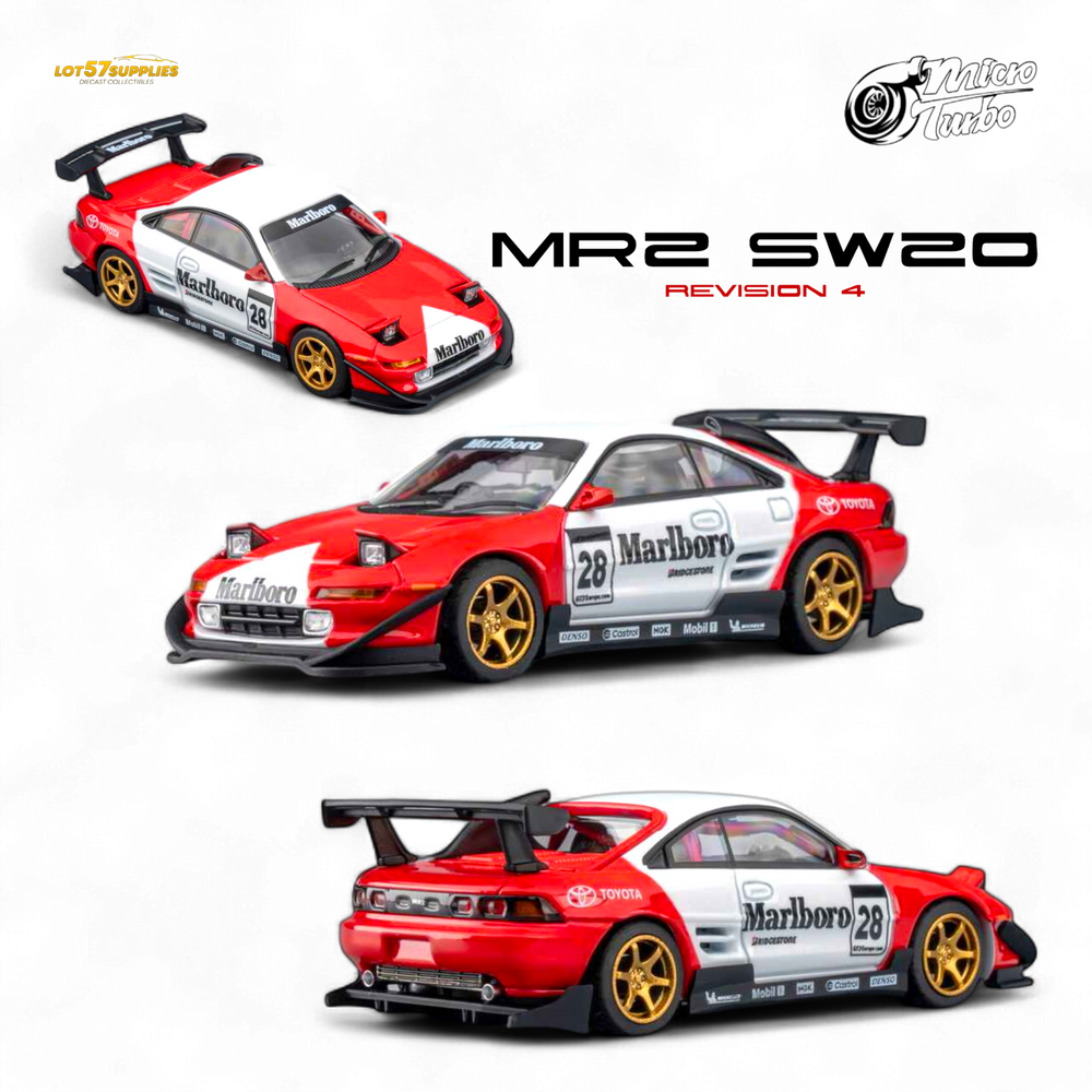 (Pre-Order) MicroTurbo Toyota MR2 - Marlboro Livery 1:64 (ONLINE ORDER ONLY)