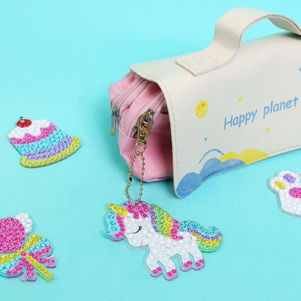 Adorable Keychains Diamond Art Kit – Unicorn (Set of 15) (ONLINE ORDER ONLY)