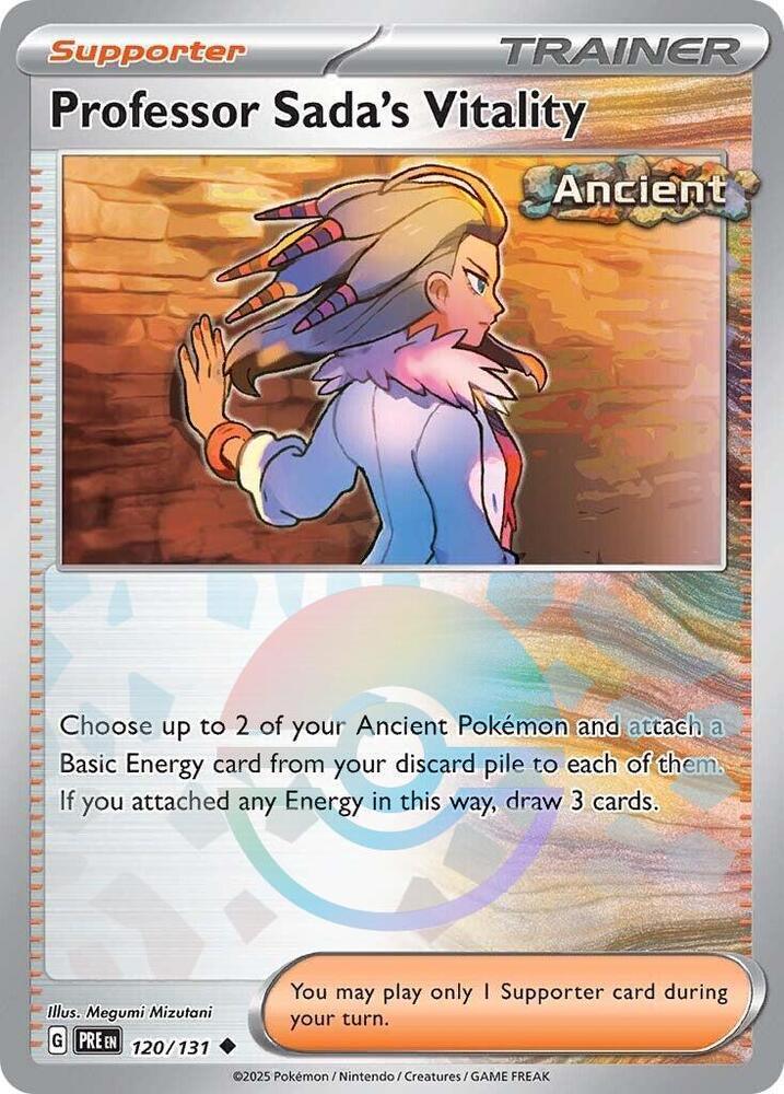 Professor Sada's Vitality (120/131) (Poke Ball Pattern) [Scarlet & Violet: Prismatic Evolutions] (Online Only)