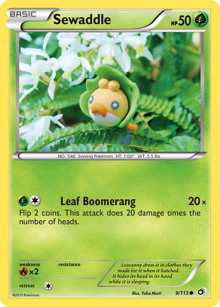 Sewaddle (9/113) [Black & White: Legendary Treasures] (Online Only)