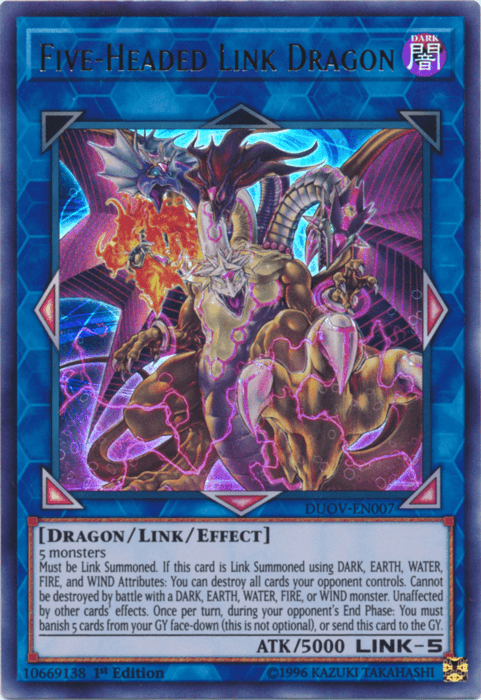 Five-Headed Link Dragon [DUOV-EN007] Ultra Rare (ONLINE ORDER ONLY)