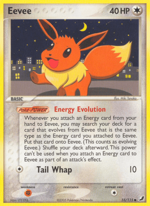 Eevee (55/115) [EX: Unseen Forces] (Online Only)