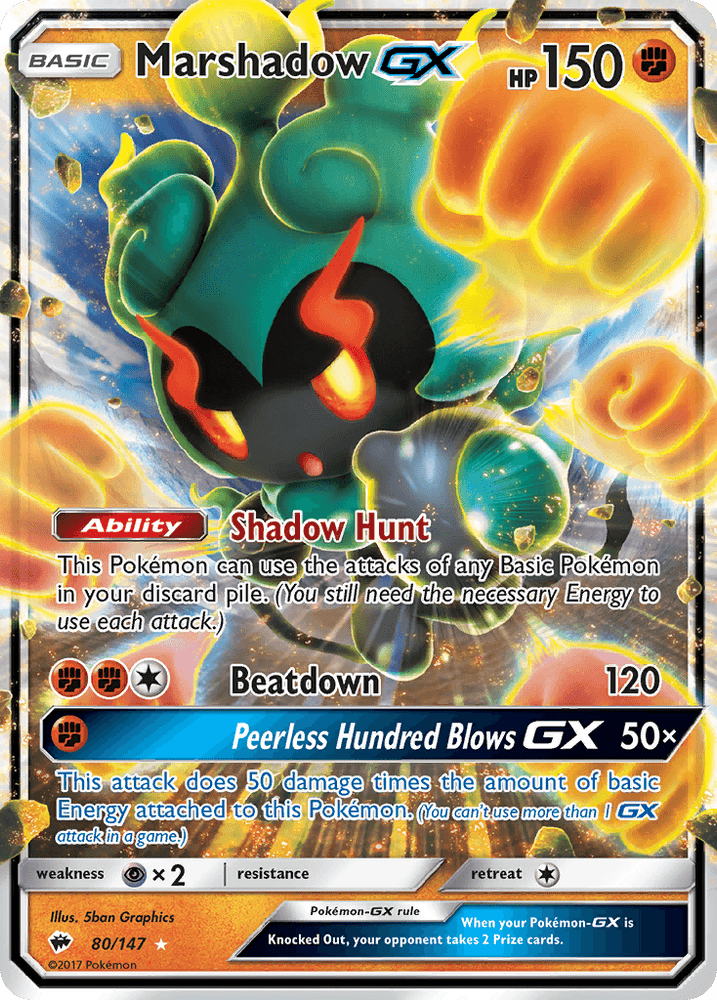 Marshadow GX (80/147) [Sun & Moon: Burning Shadows] (Online Only)