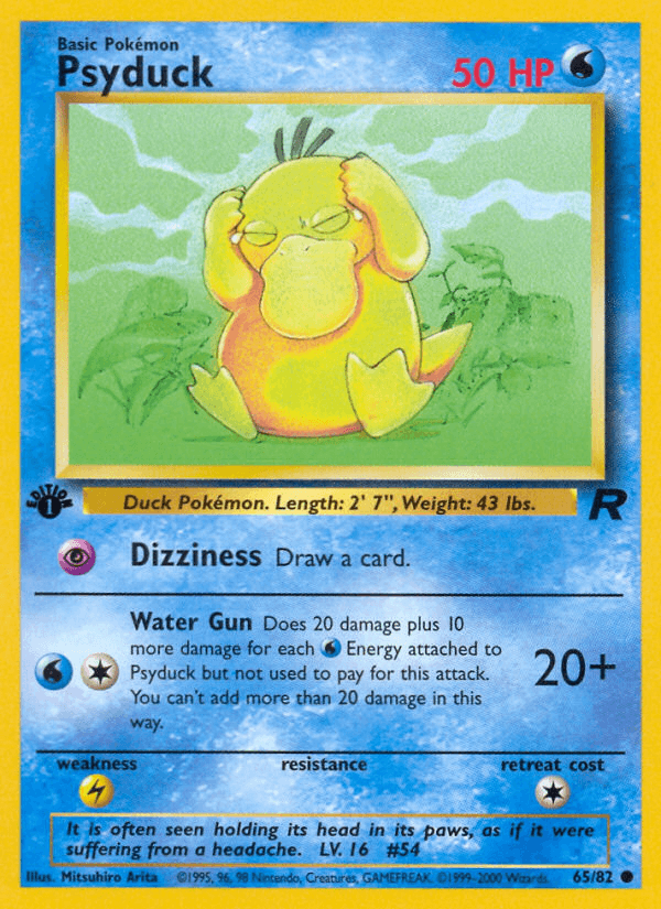 Psyduck (65/82) [Team Rocket 1st Edition] (Online Only)