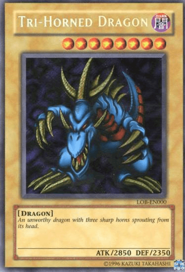 Tri-Horned Dragon [LOB-EN000] Secret Rare (ONLINE ORDER ONLY)