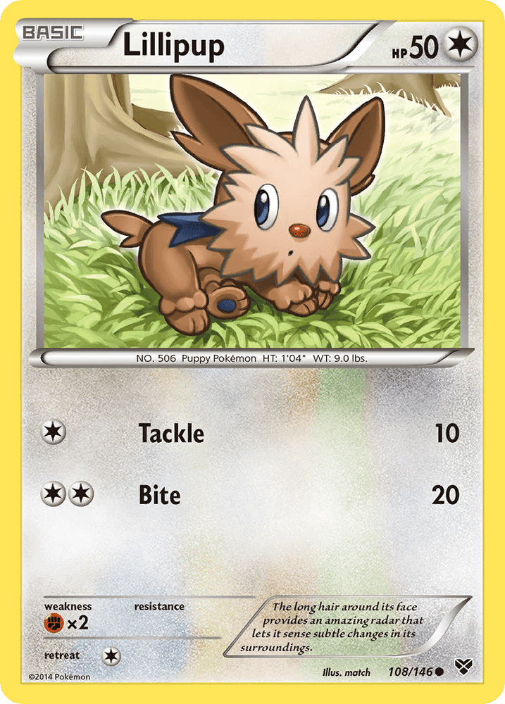 Lillipup (108/146) [XY: Base Set] (Online Only)