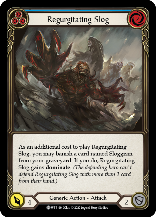 Regurgitating Slog (Blue) [U-WTR199] (Welcome to Rathe Unlimited)  Unlimited Rainbow Foil - Anime Imports LLC