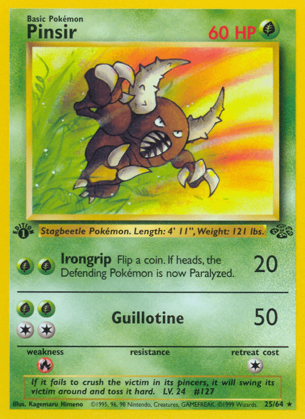 Pinsir (25/64) [Jungle 1st Edition] (Online Only)