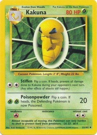 Kakuna (33/102) [Base Set Unlimited] (Online Only)