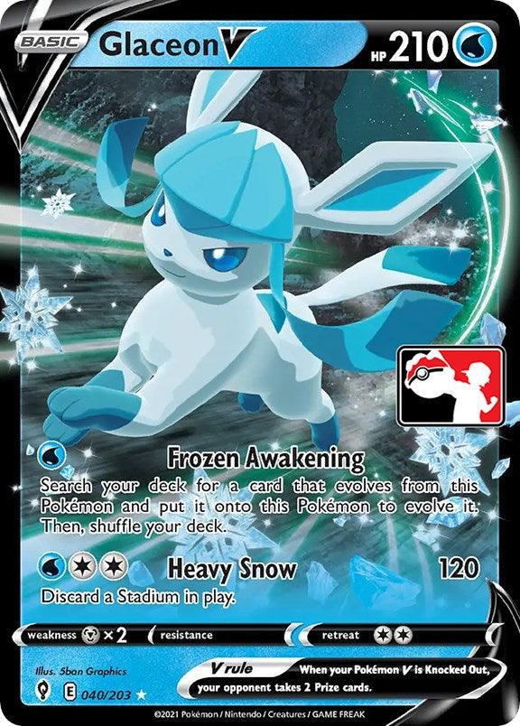 Glaceon V (040/203) [Prize Pack Series One] (Online Only)