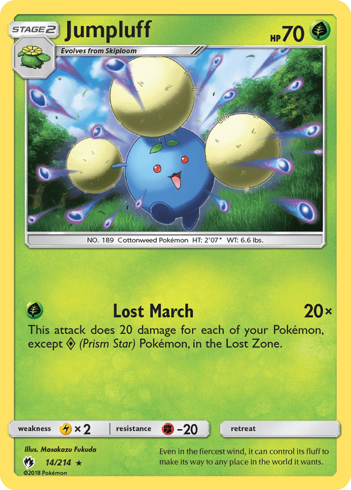 Jumpluff (14/214) [Sun & Moon: Lost Thunder] (Online Only)