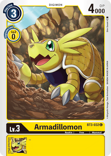 Armadillomon [BT3-032] [Release Special Booster Ver.1.5] (ONLINE ORDER ONLY)