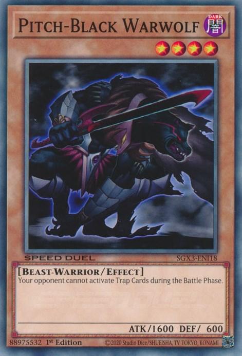 Pitch-Black Warwolf [SGX3-ENI18] Common (ONLINE ORDER ONLY)