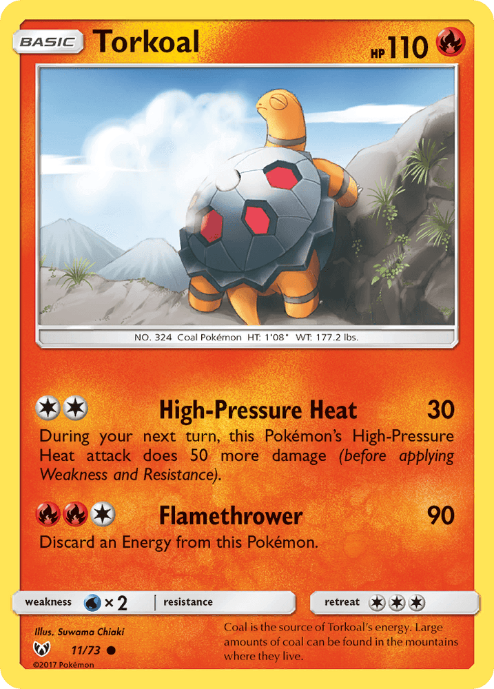 Torkoal (11/73) [Sun & Moon: Shining Legends] (Online Only)