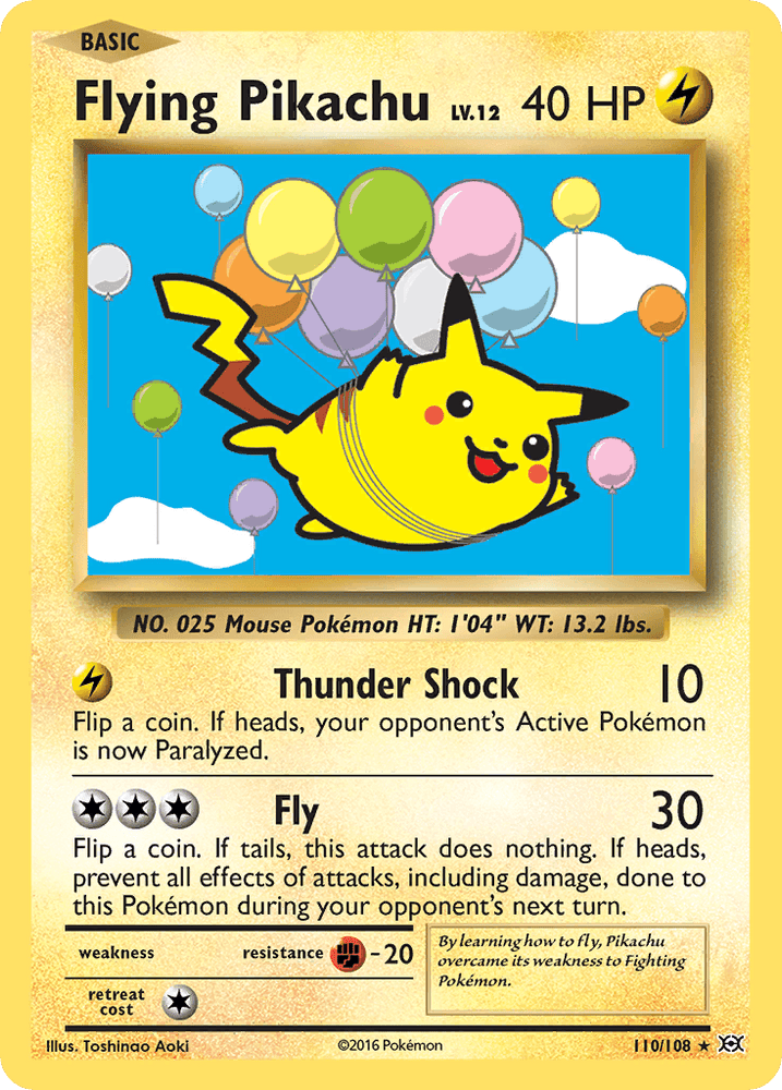 Flying Pikachu (110/108) [XY: Evolutions] (Online Only)