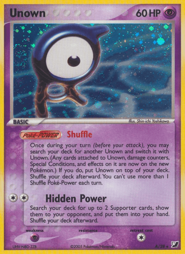 Unown (A/28) [EX: Unseen Forces] (Online Only)