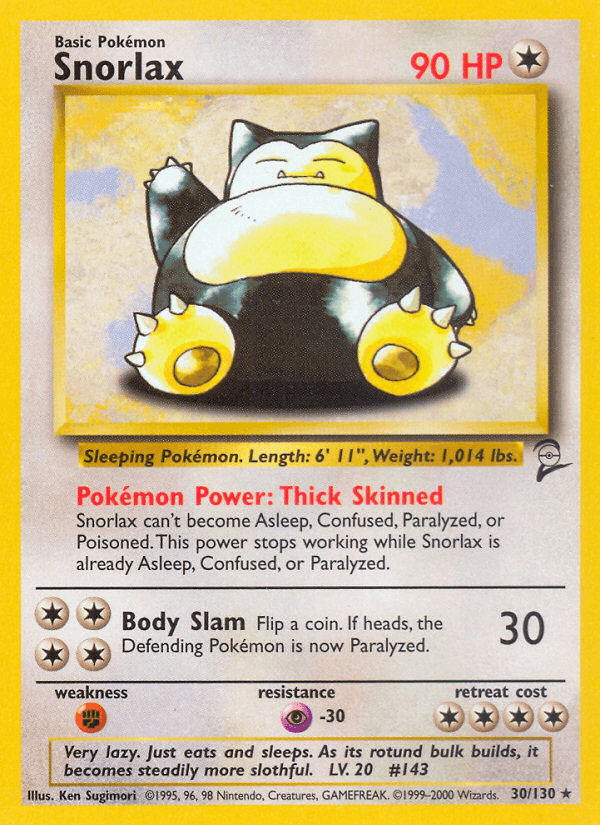 Snorlax (30/130) [Base Set 2] (Online Only)