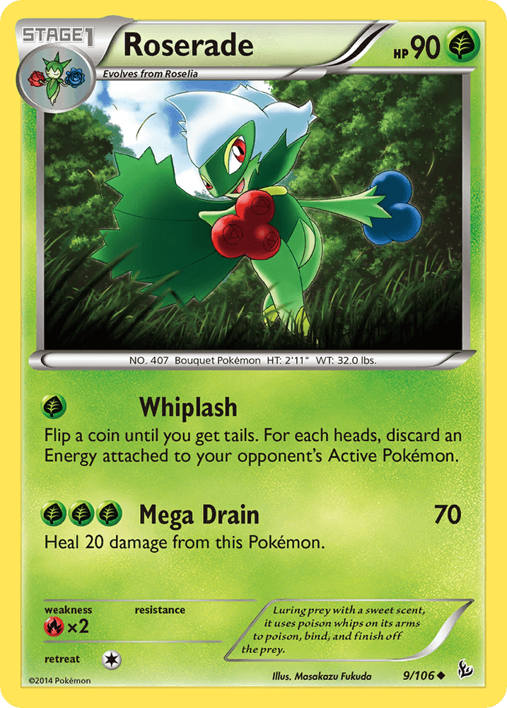 Roserade (9/106) [XY: Flashfire] (Online Only)