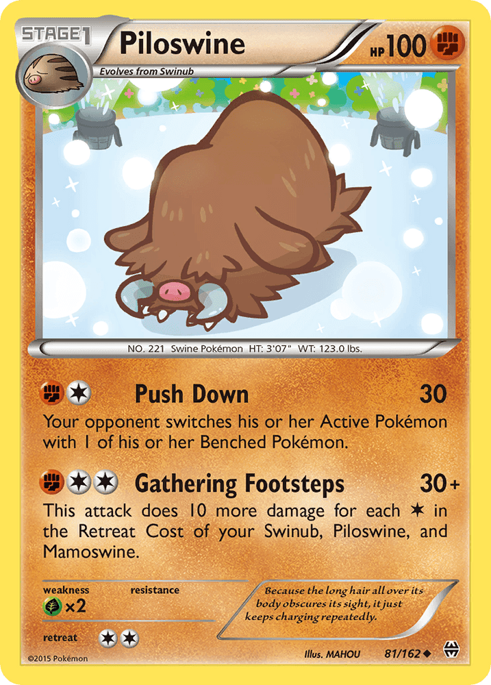 Piloswine (81/162) [XY: BREAKthrough] (Online Only)