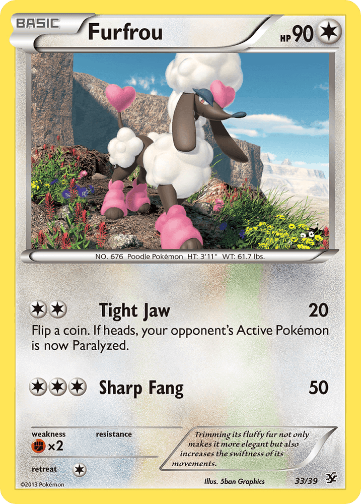 Furfrou (33/39) [XY: Kalos Starter Set] (Online Only)