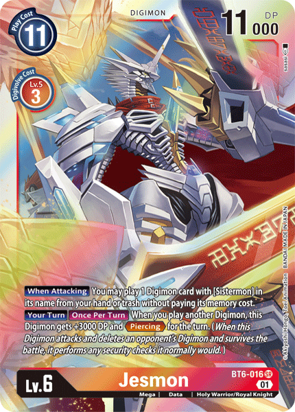 Jesmon [BT6-016] [Double Diamond] (ONLINE ORDER ONLY)