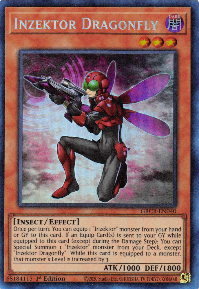 Inzektor Dragonfly [GRCR-EN040] Collector's Rare (ONLINE ORDER ONLY)
