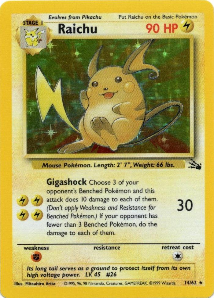 Raichu (14/62) [Fossil Unlimited] (Online Only)