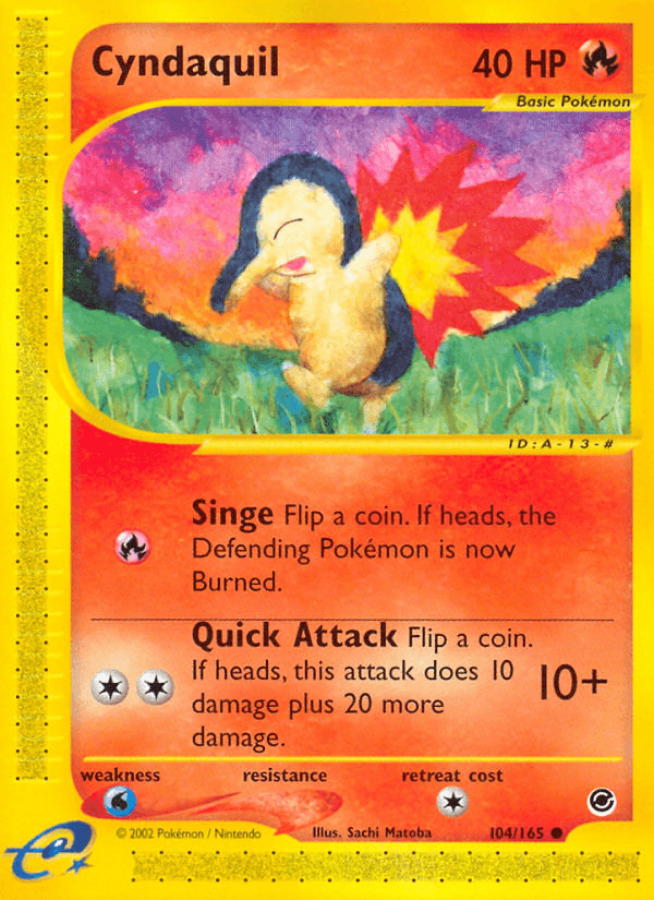 Cyndaquil (104/165) [Expedition: Base Set] (Online Only)