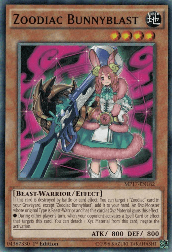 Zoodiac Bunnyblast [MP17-EN182] Common (ONLINE ORDER ONLY)