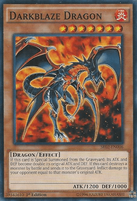 Darkblaze Dragon [SR02-EN006] Common (ONLINE ORDER ONLY)