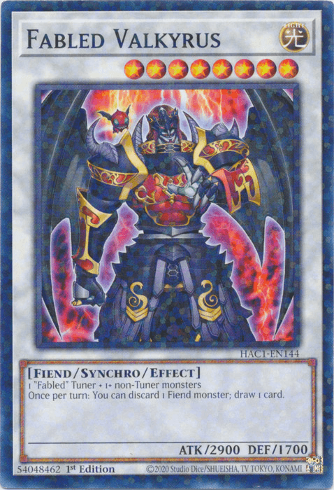 Fabled Valkyrus (Duel Terminal) [HAC1-EN144] Common (ONLINE ORDER ONLY)