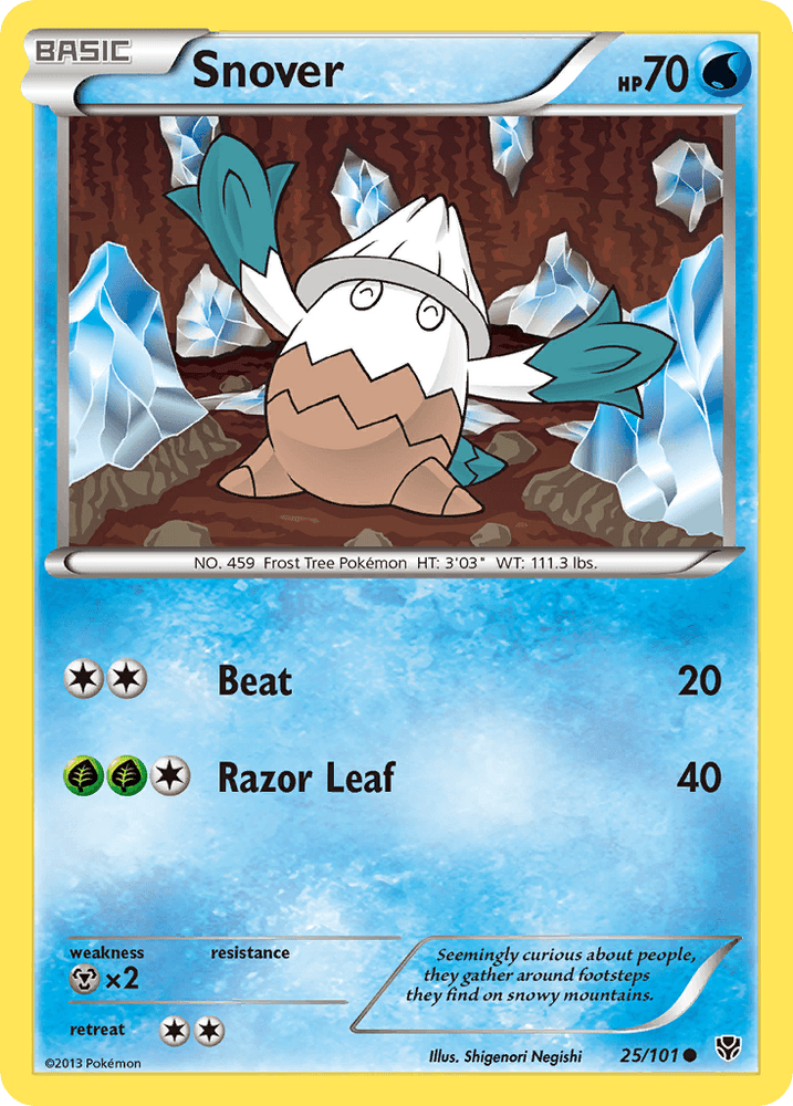 Snover (25/101) [Black & White: Plasma Blast] (Online Only)