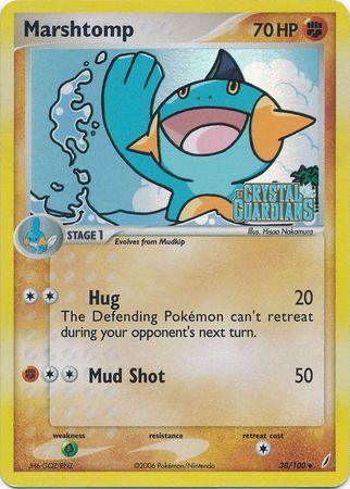 Marshtomp (38/100) (Stamped) [EX: Crystal Guardians] (Online Only)