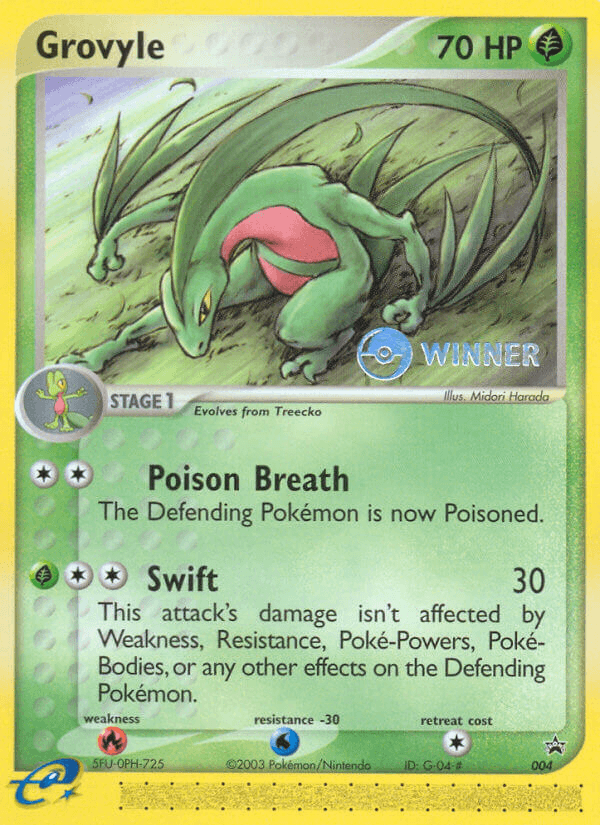 Grovyle (004) [Nintendo: Black Star Promos] (Online Only)