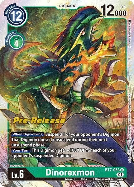 Dinorexmon [BT7-053] [Next Adventure Pre-Release Cards] (ONLINE ORDER ONLY)