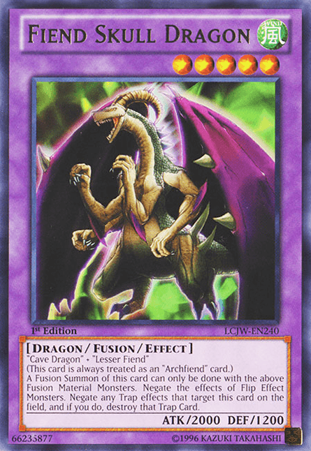 Fiend Skull Dragon [LCJW-EN240] Rare (ONLINE ORDER ONLY)