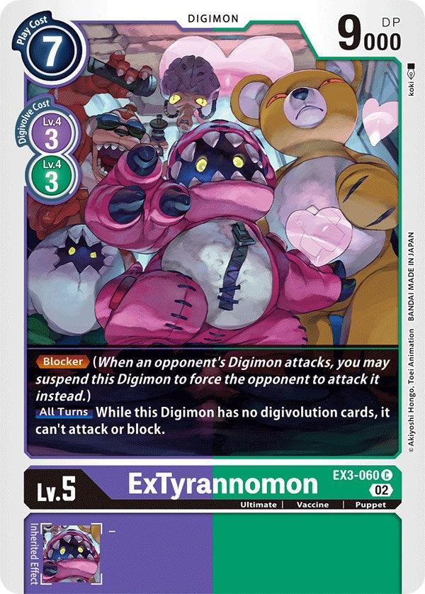 ExTyrannomon [EX3-060] [Draconic Roar] (ONLINE ORDER ONLY)