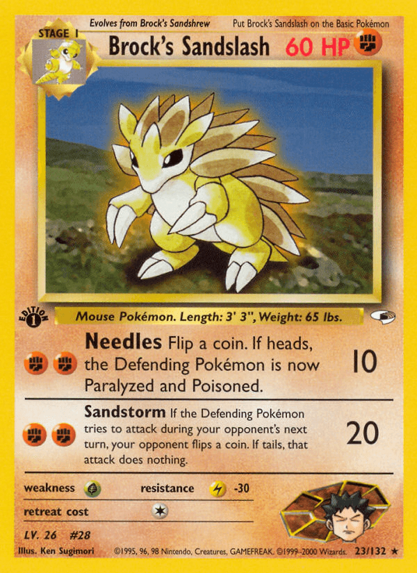 Brock's Sandslash (23/132) [Gym Heroes 1st Edition] (Online Only)
