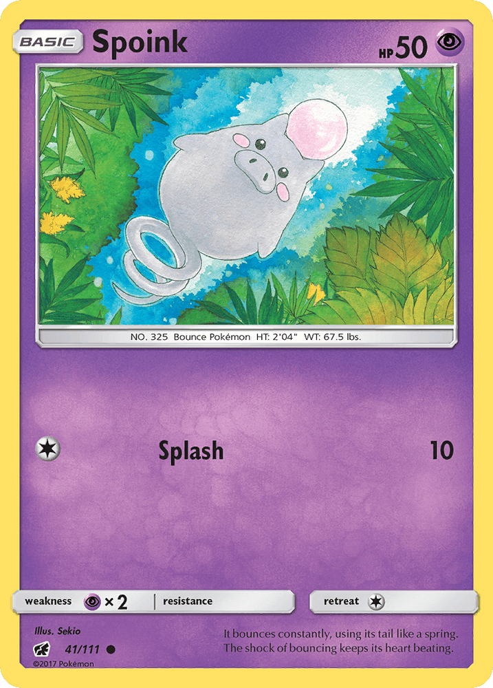Spoink (41/111) [Sun & Moon: Crimson Invasion] (Online Only)