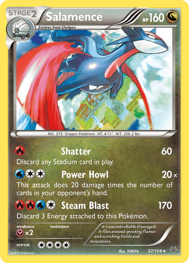 Salamence (57/108) [XY: Roaring Skies] (Online Only)
