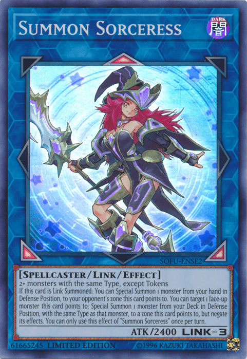 Summon Sorceress [SOFU-ENSE2] Super Rare (ONLINE ORDER ONLY)