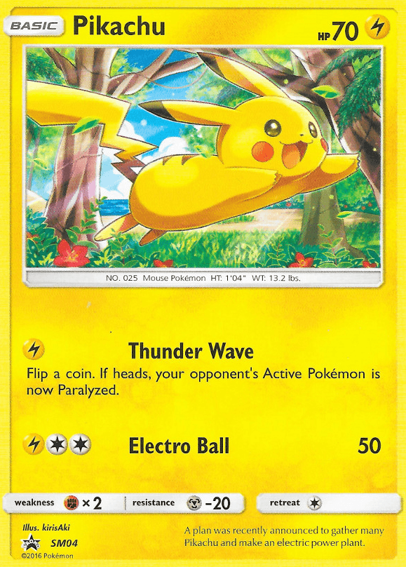 Pikachu (SM04) [Sun & Moon: Black Star Promos] (Online Only)